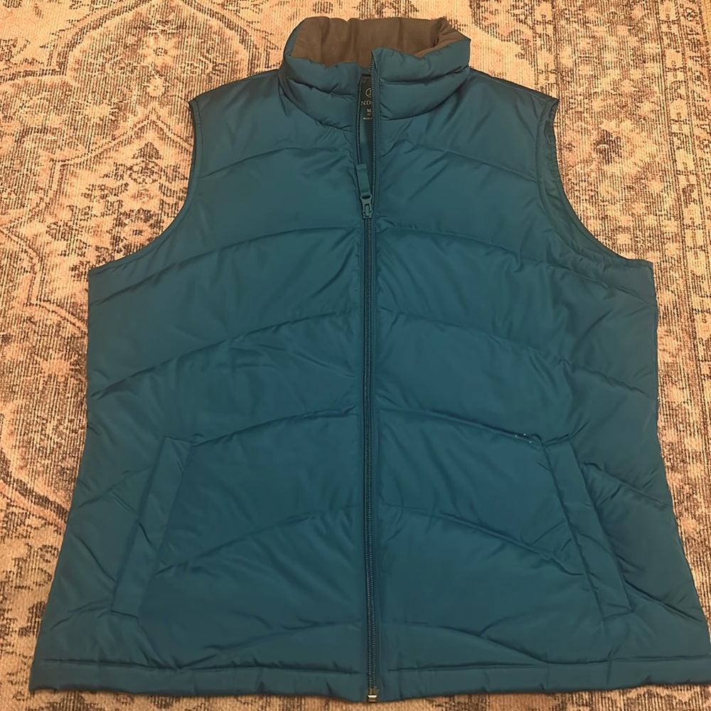 Lands’ End Vest.  MP 10/12  Green